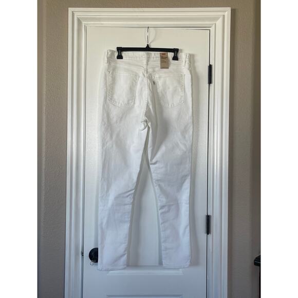 NWT 721 SKINNY WOMEN'S JEANS 32W 30L High Rise White - Picture 4 of 10